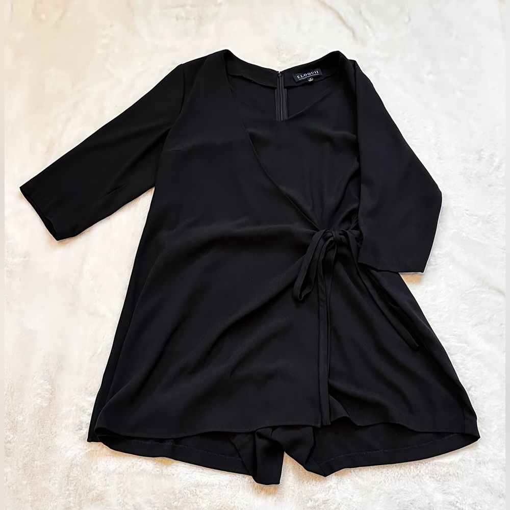 Eloquii Wrap Romper with Skort Plus Size 16